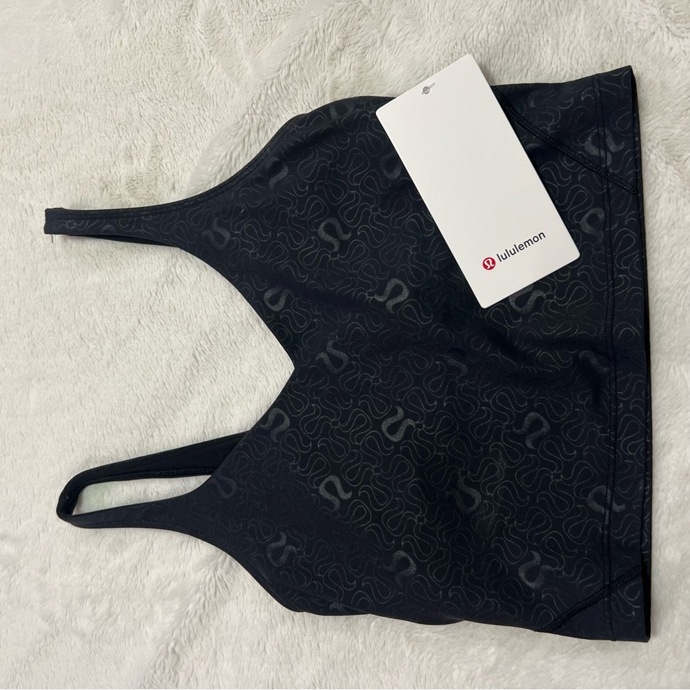 Black High-Impact align tank with Moisture-Wicking Fabric